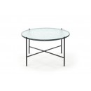 Стол журнальный HALMAR ROSALIA бесцветный/черный, 70/41